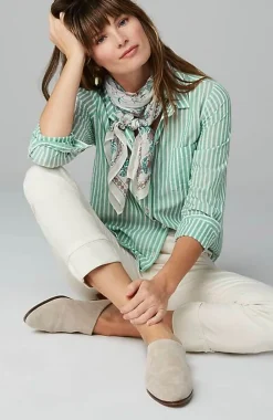 J.Jill One-Pocket Shirred-Back Shirt | Jjill-Women Shirts & Blouses