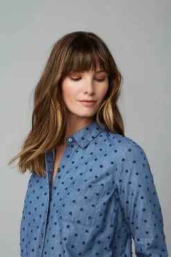 J.Jill One-Pocket Shirred-Back Shirt | Jjill-Women Shirts & Blouses