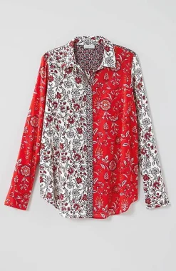 J.Jill One-Pocket Shirred-Back Shirt | Jjill-Women Shirts & Blouses