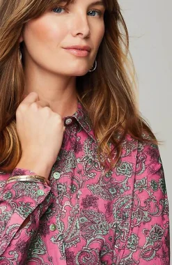 J.Jill One-Pocket Shirred-Back Shirt | Jjill-Women Shirts & Blouses