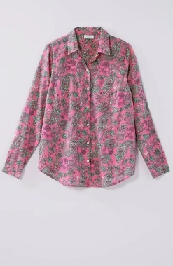 J.Jill One-Pocket Shirred-Back Shirt | Jjill-Women Shirts & Blouses