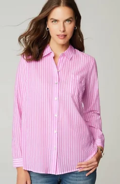 J.Jill One-Pocket Shirred-Back Shirt | Jjill-Women Shirts & Blouses