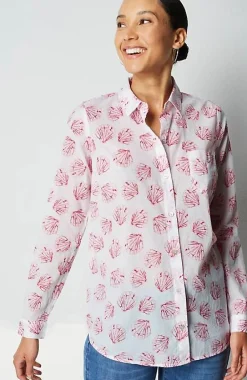 J.Jill One-Pocket Shirred-Back Shirt | Jjill-Women Shirts & Blouses