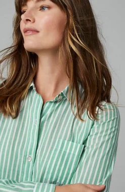 J.Jill One-Pocket Shirred-Back Shirt | Jjill-Women Shirts & Blouses