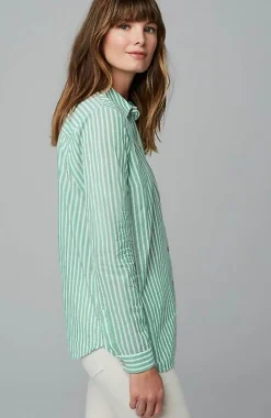 J.Jill One-Pocket Shirred-Back Shirt | Jjill-Women Shirts & Blouses