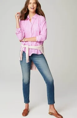 J.Jill One-Pocket Shirred-Back Shirt | Jjill-Women Shirts & Blouses