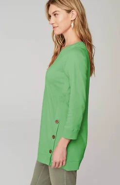 J.Jill Organically Grown Cotton Button-Seamed Tunic | Jjill-Women Tops & Tees