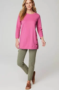 J.Jill Organically Grown Cotton Button-Seamed Tunic | Jjill-Women Tops & Tees
