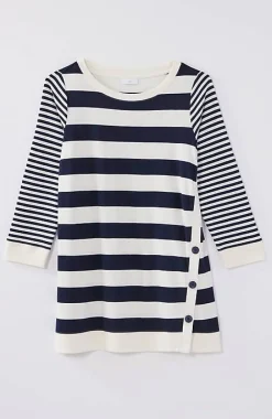 J.Jill Organically Grown Cotton Button-Seamed Tunic | Jjill-Women Tops & Tees