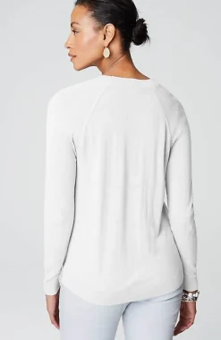 J.Jill Organically Grown Cotton V-Neck Cardi | Jjill-Women Sweaters