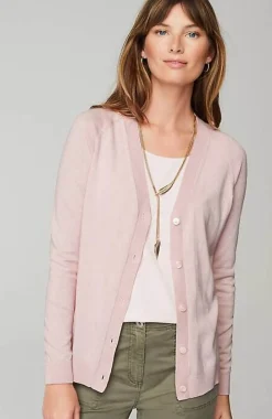 J.Jill Organically Grown Cotton V-Neck Cardi | Jjill-Women Sweaters