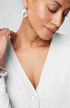 J.Jill Organically Grown Cotton V-Neck Cardi | Jjill-Women Sweaters