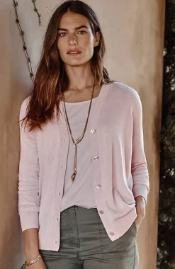 J.Jill Organically Grown Cotton V-Neck Cardi | Jjill-Women Sweaters
