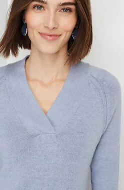 J.Jill Overlapping-V-Neck Sweater | Jjill-Women Sweaters