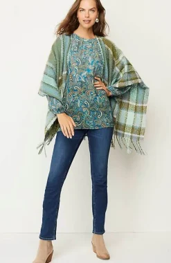 J.Jill Paisley Pleated-Sleeves Tunic | Jjill-Women Tunics