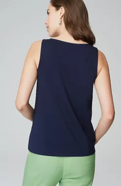 J.Jill Pima-Stretch Knit Tank | Jjill-Women Tops & Tees