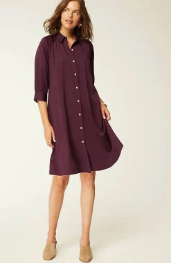 J.Jill Pintucked A-Line Shirtdress | Jjill-Women Dresses