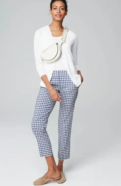 J.Jill Pintucked Linen-Stretch Slim-Leg Pants | Jjill-Women Pants & Jeans
