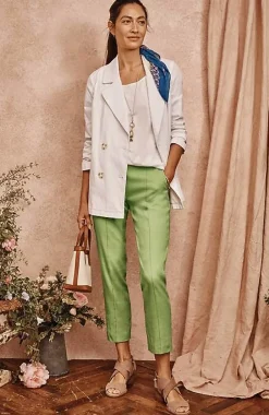 J.Jill Pintucked Linen-Stretch Slim-Leg Pants | Jjill-Women Pants & Jeans