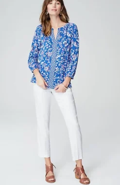 J.Jill Pintucked Linen-Stretch Slim-Leg Pants | Jjill-Women Pants & Jeans