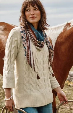J.Jill Placed-Cable Crew-Neck Sweater | Jjill-Women Sweaters