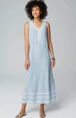 J.Jill Placed-Embroidery Maxi Dress | Jjill-Women Dresses