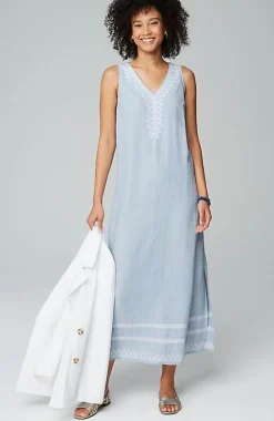 J.Jill Placed-Embroidery Maxi Dress | Jjill-Women Dresses
