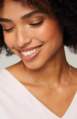 J.Jill Placed-Pearl Sterling Necklace | Jjill-Women Jewelry