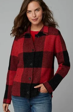 J.Jill Plaid Button-Front Sweater | Jjill-Women Sweaters