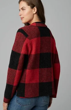 J.Jill Plaid Button-Front Sweater | Jjill-Women Sweaters