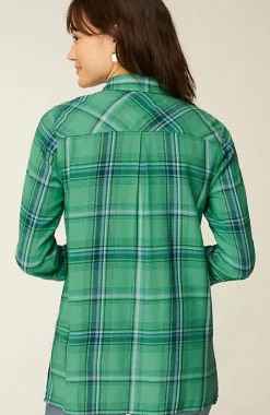 J.Jill Plaid Button-Front Tunic | Jjill-Women Tunics