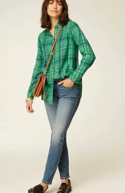 J.Jill Plaid Button-Front Tunic | Jjill-Women Tunics