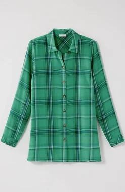 J.Jill Plaid Button-Front Tunic | Jjill-Women Tunics