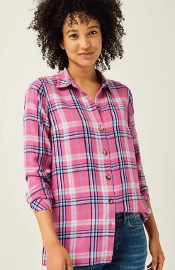 J.Jill Plaid Button-Front Tunic | Jjill-Women Tunics