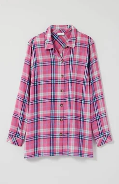 J.Jill Plaid Button-Front Tunic | Jjill-Women Tunics
