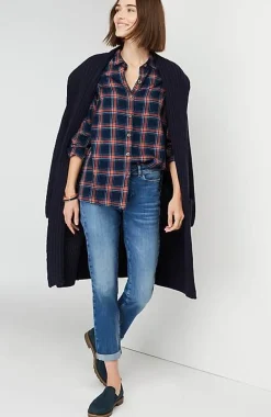 J.Jill Plaid Button-Front Tunic | Jjill-Women Tunics