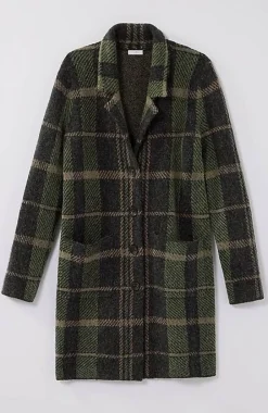J.Jill Plaid Notch-Collared Topper | Jjill-Women Sweaters