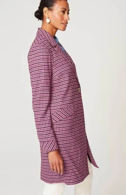 J.Jill Plaid Notched-Collar Jacket | Jjill-Women Jackets & Coats
