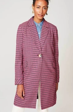 J.Jill Plaid Notched-Collar Jacket | Jjill-Women Jackets & Coats