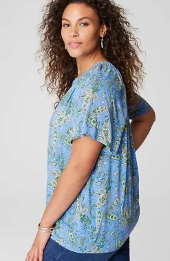 J.Jill Printed Voile Top | Jjill-Women Shirts & Blouses