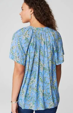J.Jill Printed Voile Top | Jjill-Women Shirts & Blouses