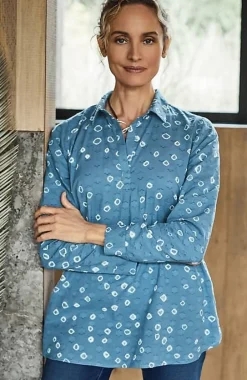J.Jill Pure Jill Bandhani Popover | Jjill-Women Shirts & Blouses