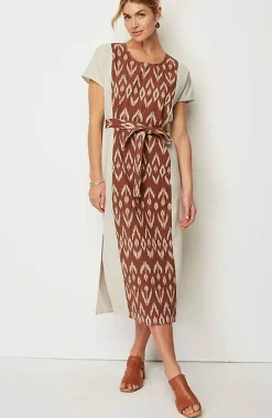 J.Jill Pure Jill Belted Ikat Dress | Jjill-Women Dresses