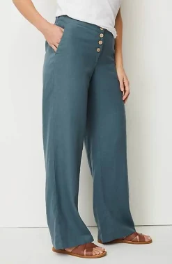 J.Jill Pure Jill Button-Fly Wide-Leg Pants | Jjill-Women Pants & Jeans