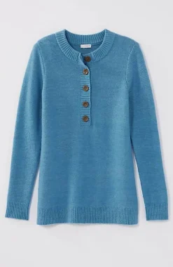 J.Jill Pure Jill Button-Front Crew-Neck Sweater | Jjill-Women Sweaters