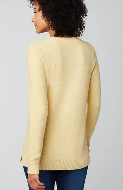 J.Jill Pure Jill Button-Front Crew-Neck Sweater | Jjill-Women Sweaters