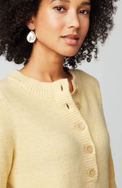 J.Jill Pure Jill Button-Front Crew-Neck Sweater | Jjill-Women Sweaters