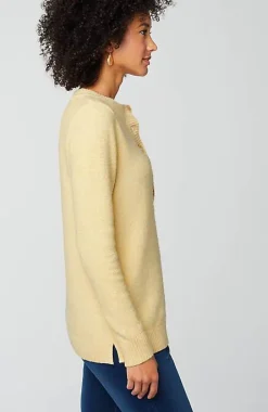 J.Jill Pure Jill Button-Front Crew-Neck Sweater | Jjill-Women Sweaters