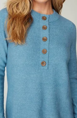 J.Jill Pure Jill Button-Front Crew-Neck Sweater | Jjill-Women Sweaters