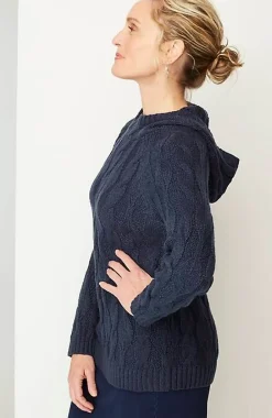J.Jill Pure Jill Cable Hooded Sweater | Jjill-Women Sweaters